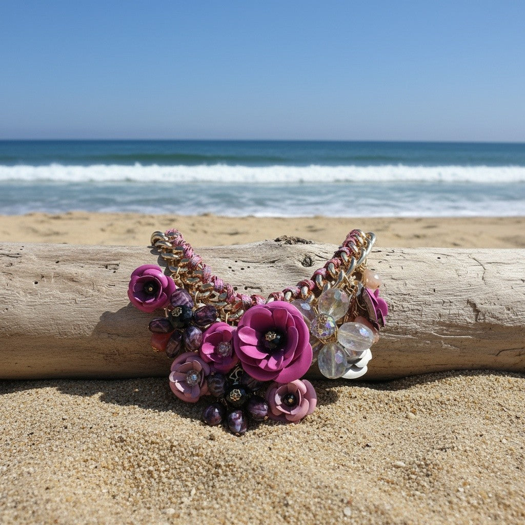 Boho Floral Statement Necklace