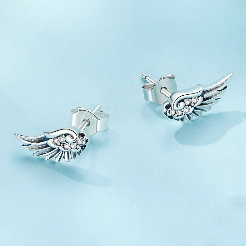 Dainty Angel Wing Earrings