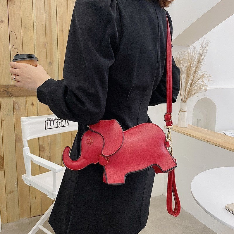 Whimsical Elephant Shape Crossbody Bag
