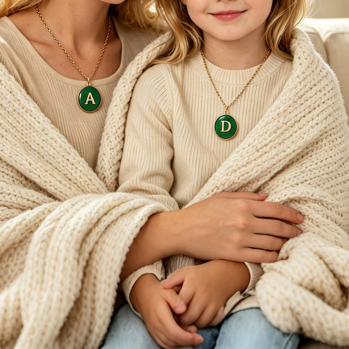Dainty Color Changing Initial Necklace