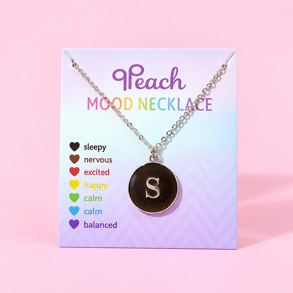 Dainty Color Changing Initial Necklace