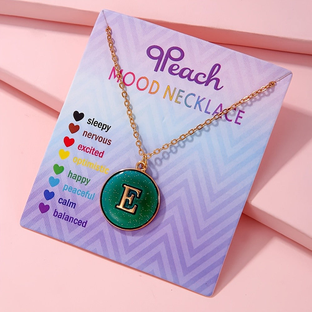 Dainty Color Changing Initial Necklace