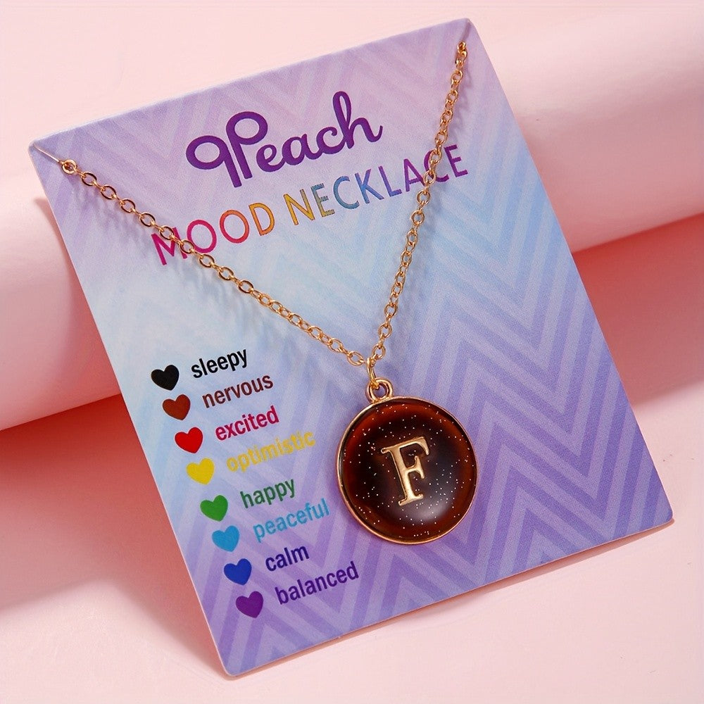 Dainty Color Changing Initial Necklace