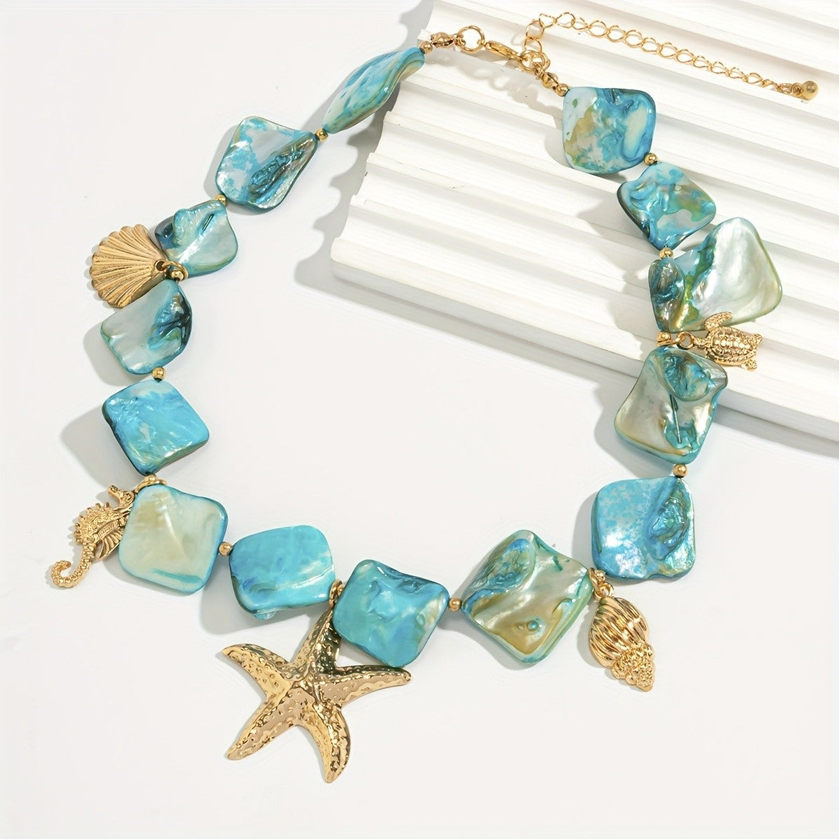 Boho Irregular Shell Starfish Necklace