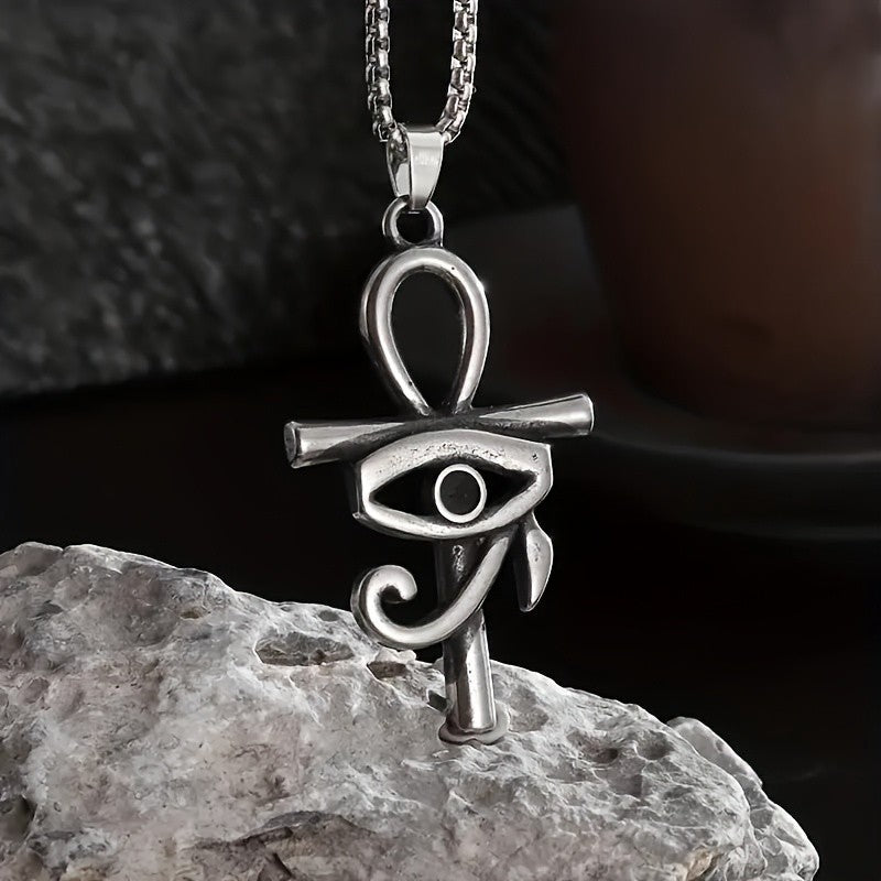 Vintage Inspired Eye of Horus Pendant Necklace