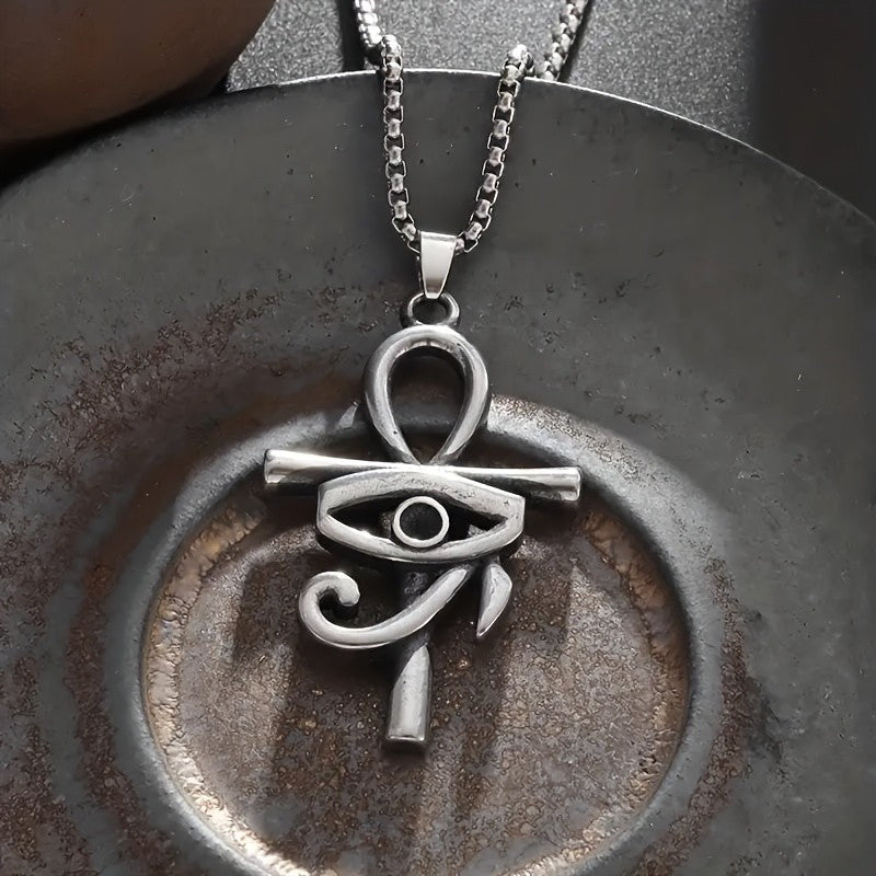 Vintage Inspired Eye of Horus Pendant Necklace