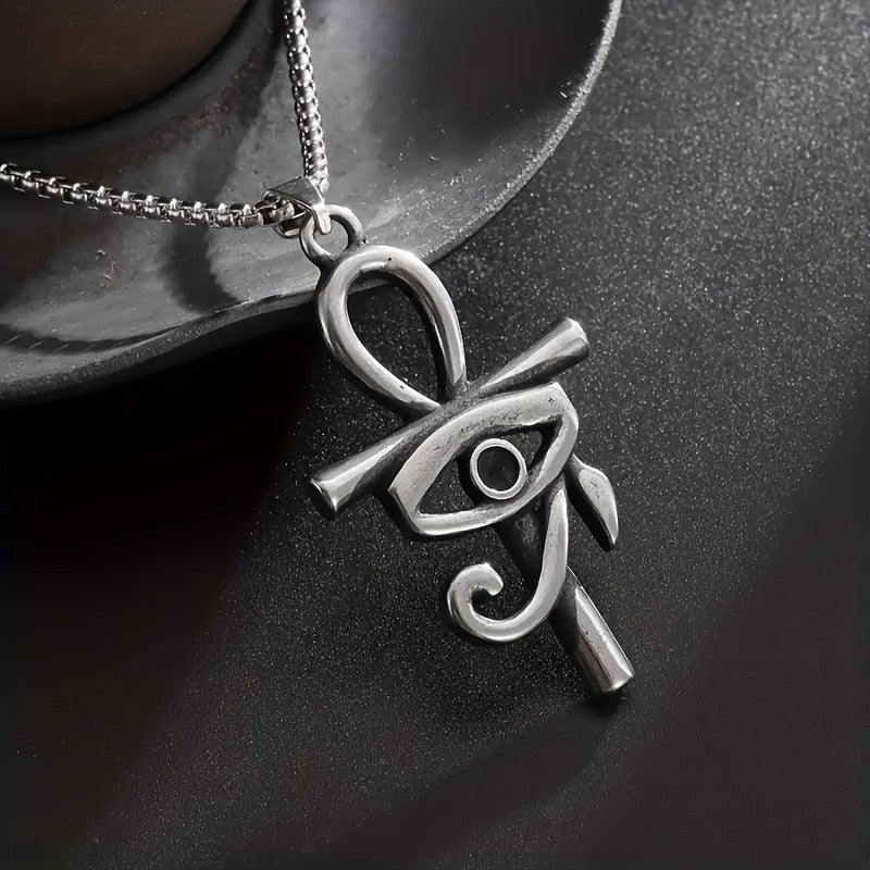 Vintage Inspired Eye of Horus Pendant Necklace