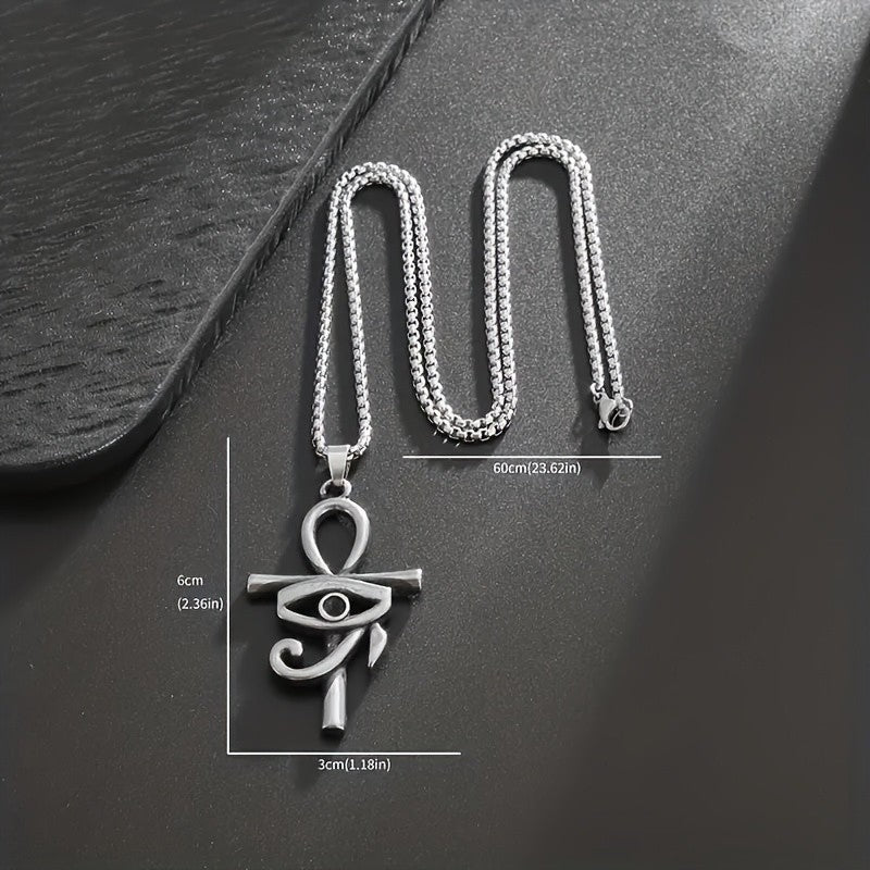 Vintage Inspired Eye of Horus Pendant Necklace
