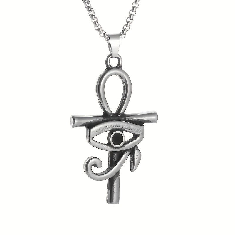 Vintage Inspired Eye of Horus Pendant Necklace