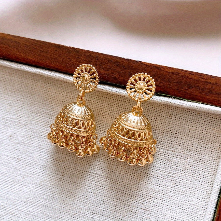 Classy Vintage Filigree Bell Earrings