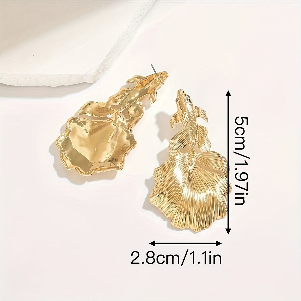 Elegant Koi Fish Statement Earrings
