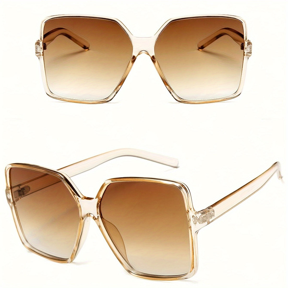 Classy Oversized Geometric Sunglasses