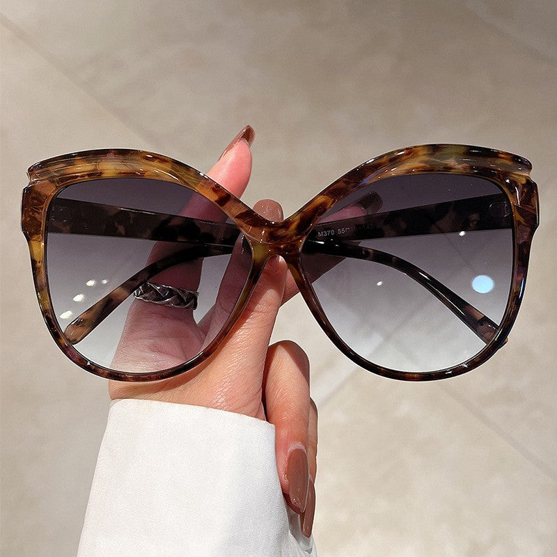 Oversized Red Butterfly Sunglasses