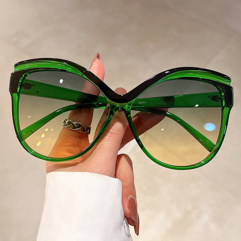 Oversized Red Butterfly Sunglasses