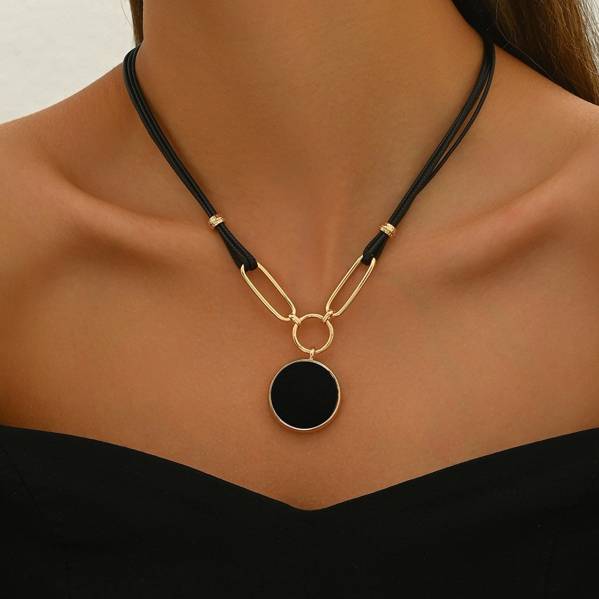 Classy Zebra Print Rope Necklace