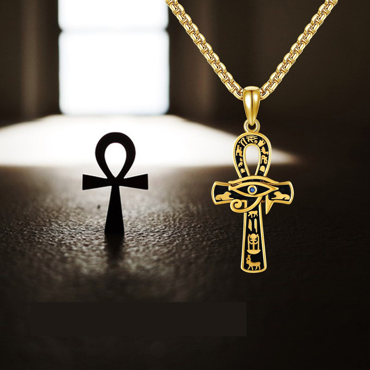 Elegant Egyptian Ankh Necklace