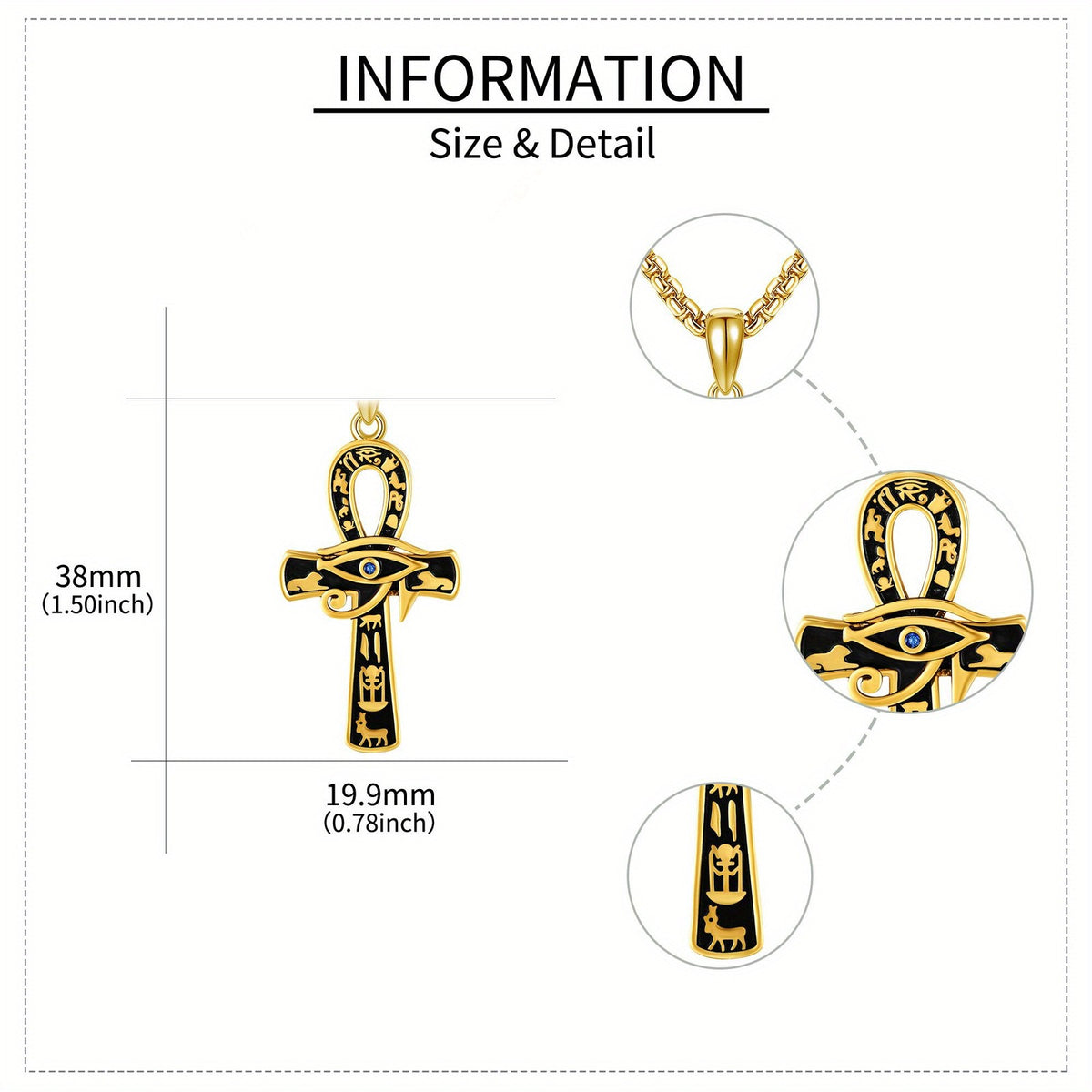 Elegant Egyptian Ankh Necklace