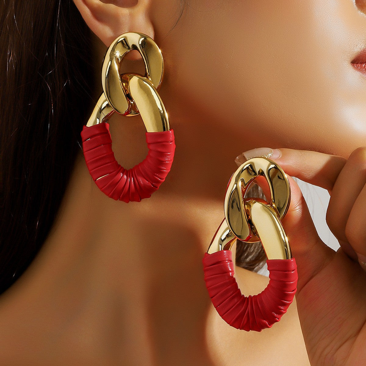 Elegant Twisted Wrap Hoop Earrings