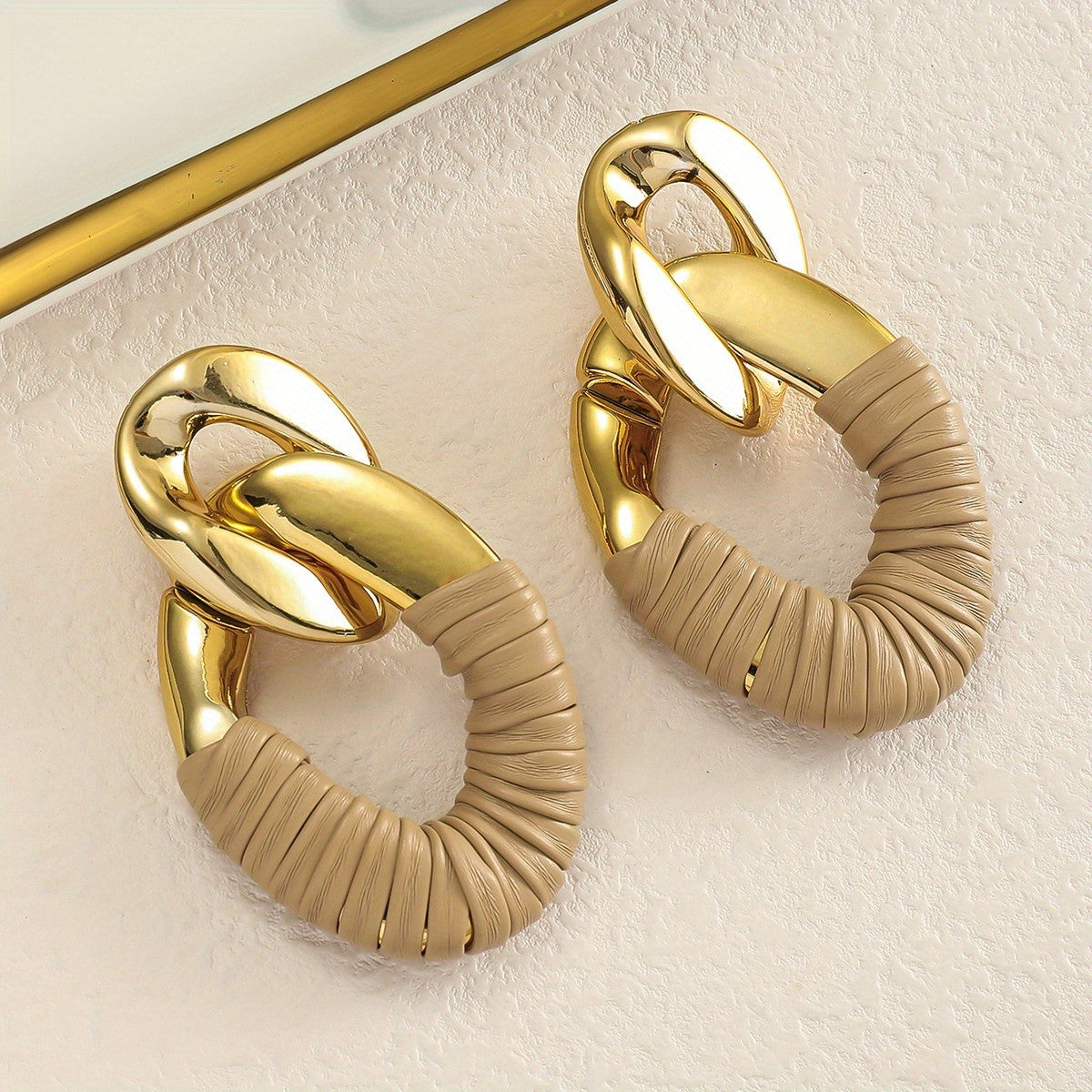 Elegant Twisted Wrap Hoop Earrings