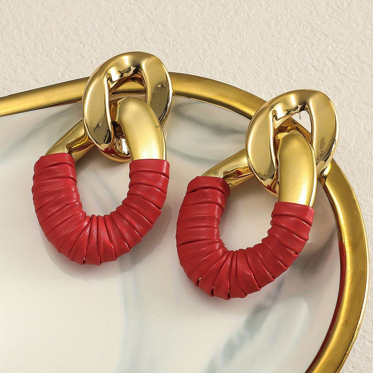 Elegant Twisted Wrap Hoop Earrings