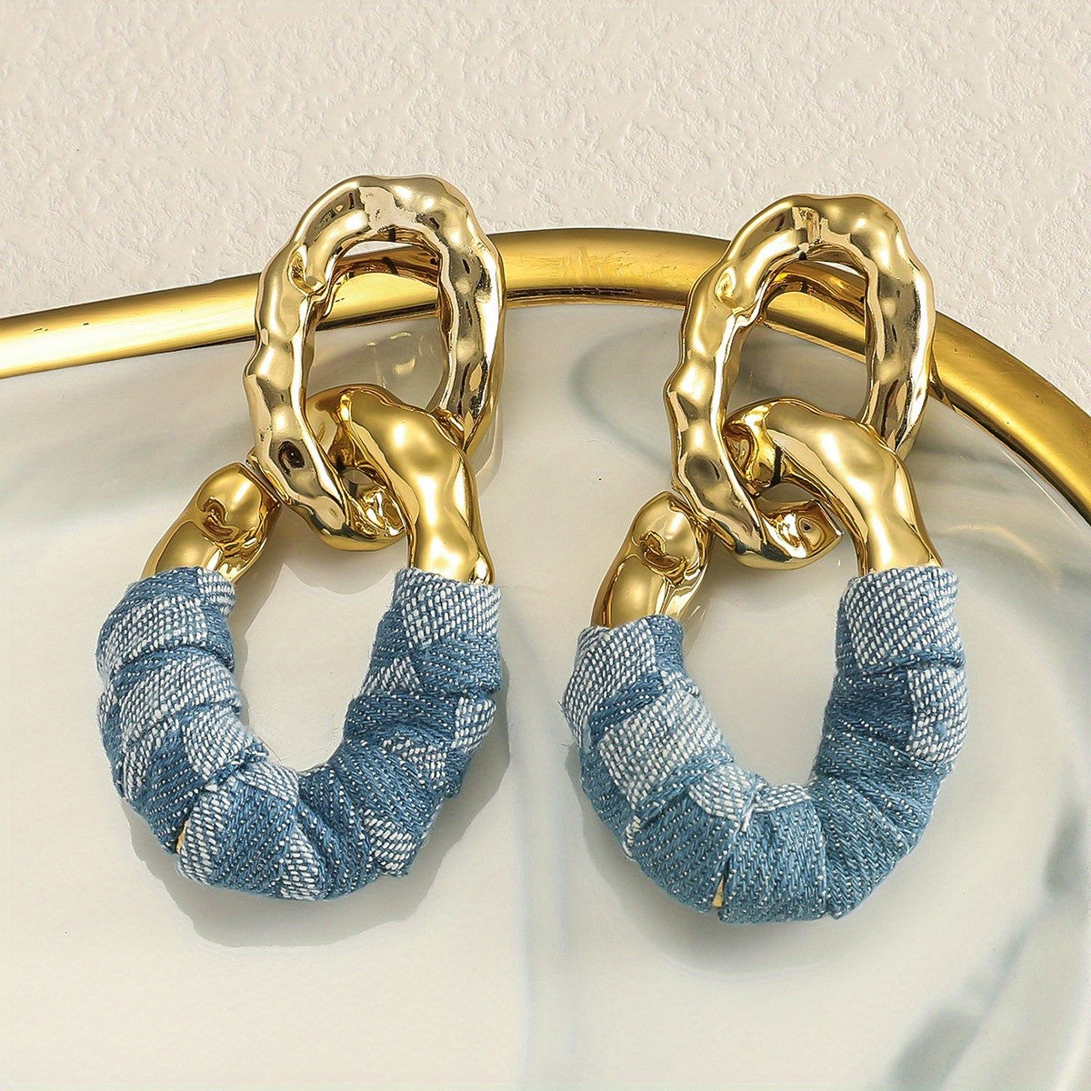 Elegant Twisted Wrap Hoop Earrings