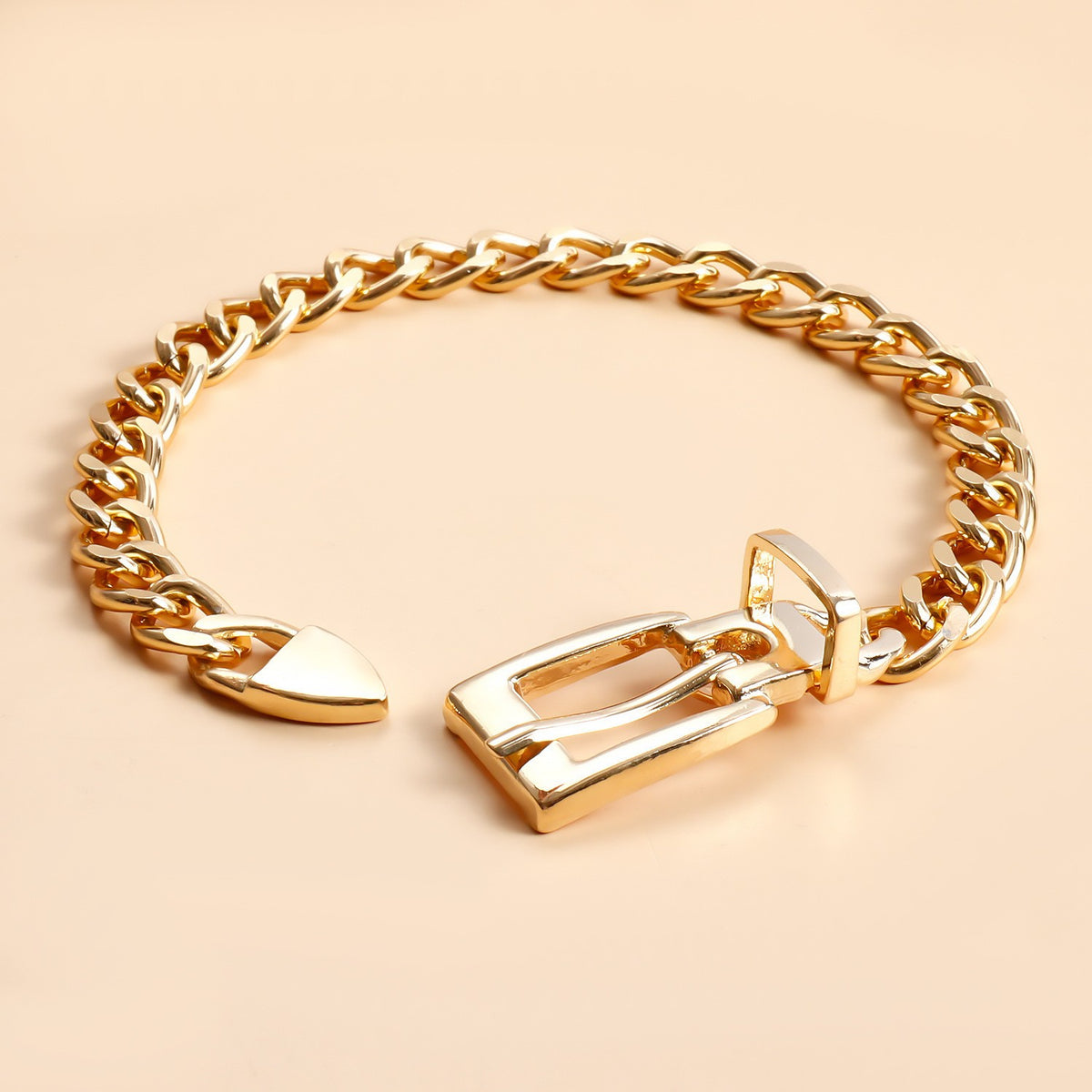 14k Bold Chain Lock Anklet