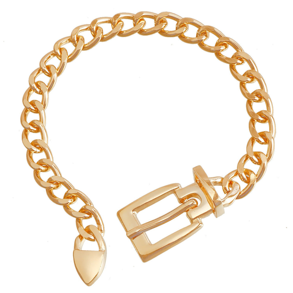 14k Bold Chain Lock Anklet