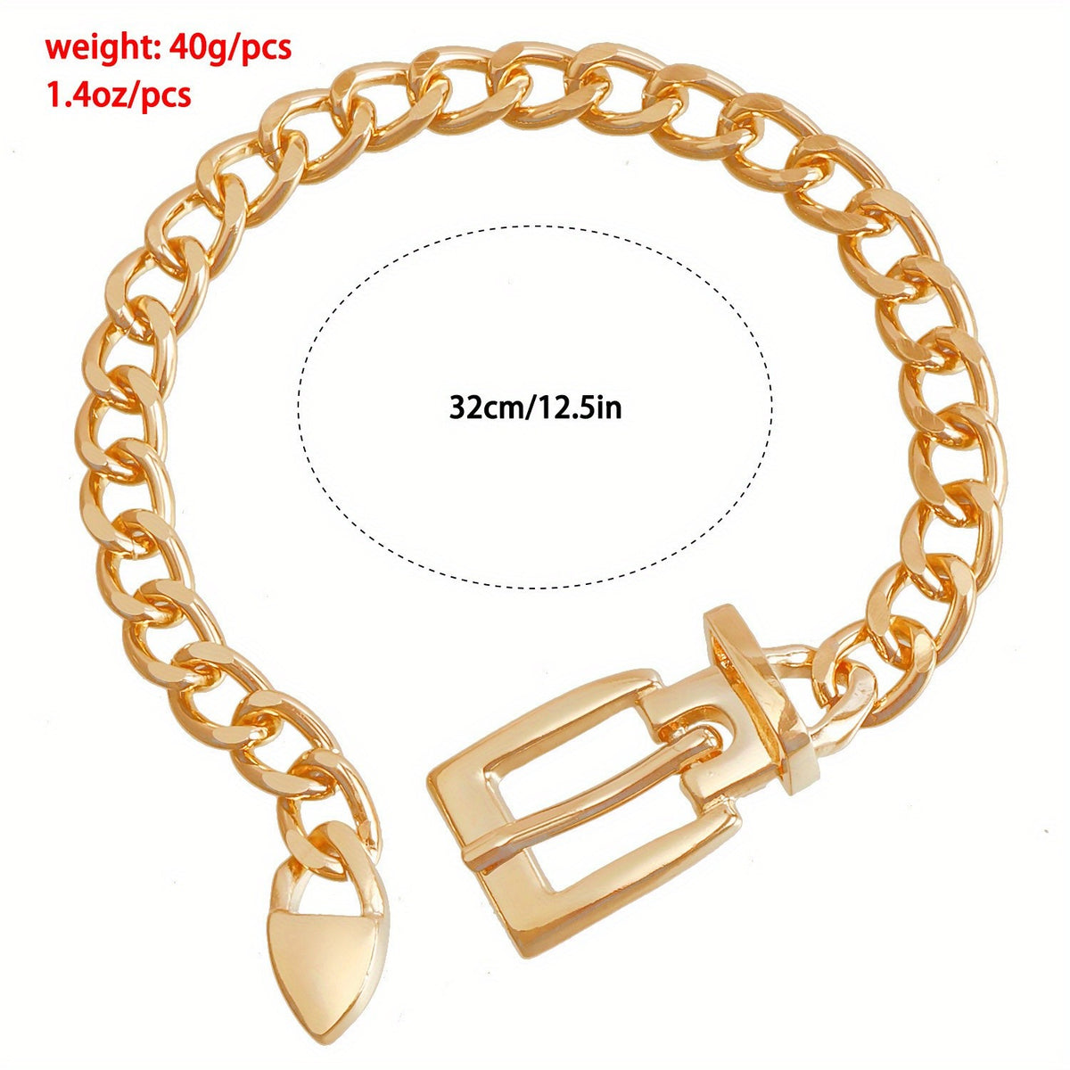 14k Bold Chain Lock Anklet