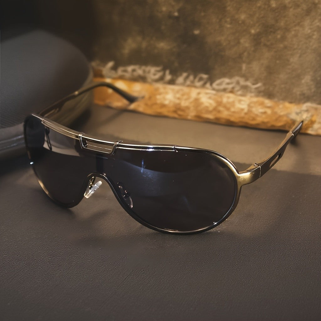 Classy Vintage Inspired Shield Sunglasses
