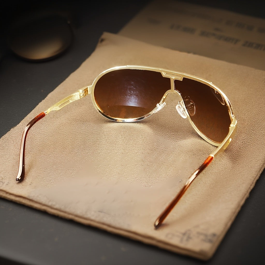 Classy Vintage Inspired Shield Sunglasses