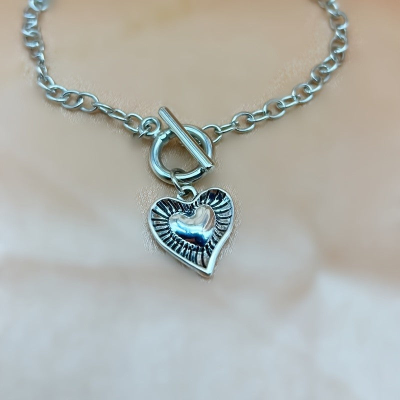 Vintage Boho Double Heart Necklace