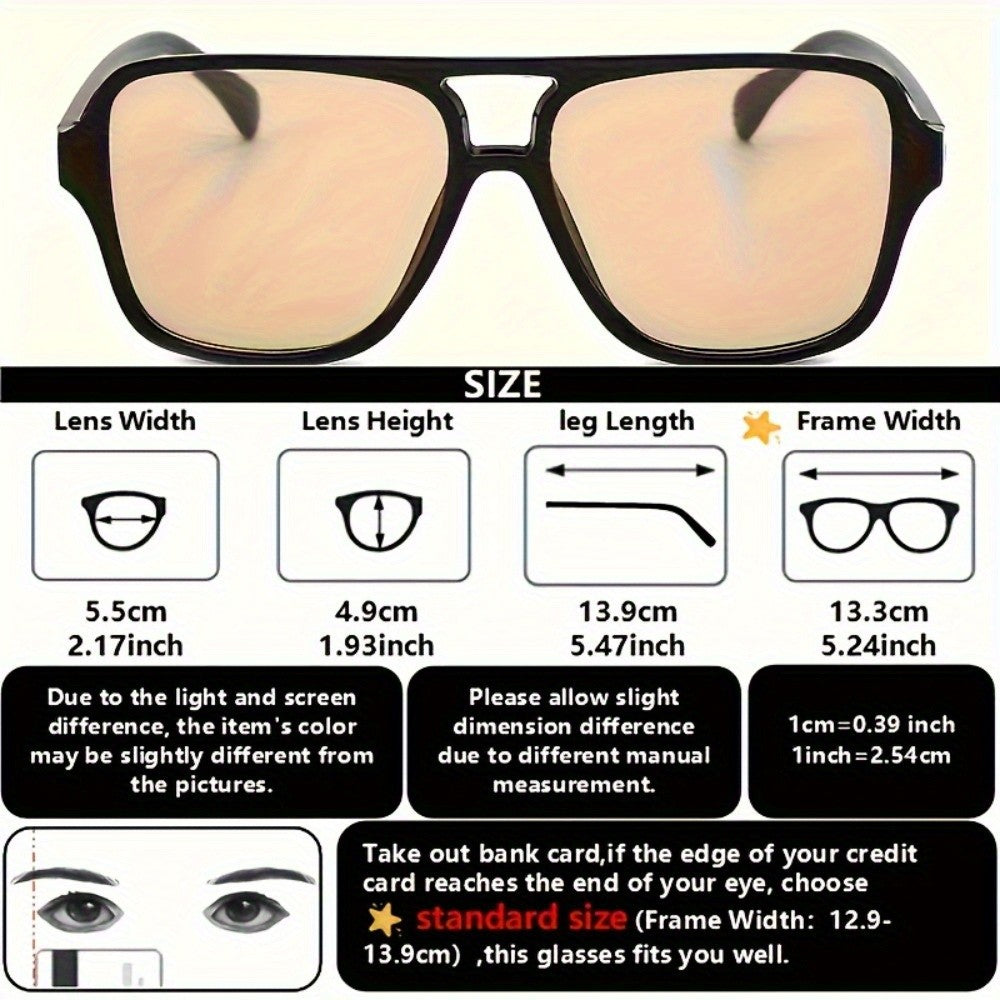 Classy Leopard Print Rectangular Sunglasses