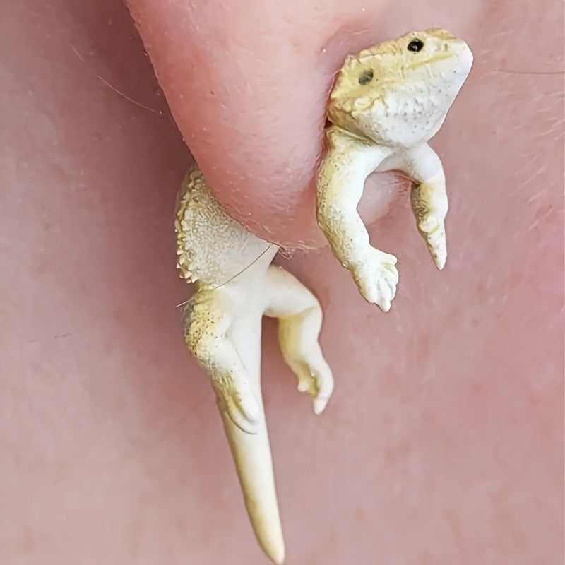 S925 Dainty Gecko Stud Earrings