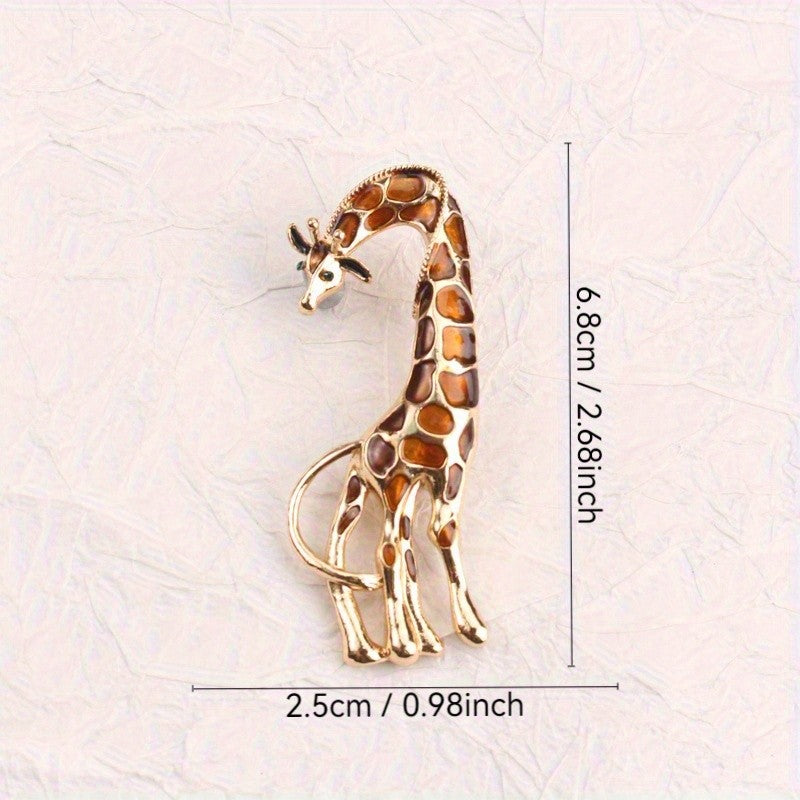 Elegant Vintage Giraffe Brooch