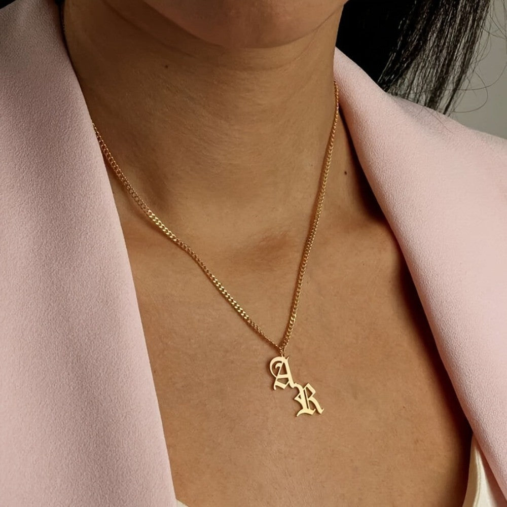18k Dainty Custom Initial Necklace