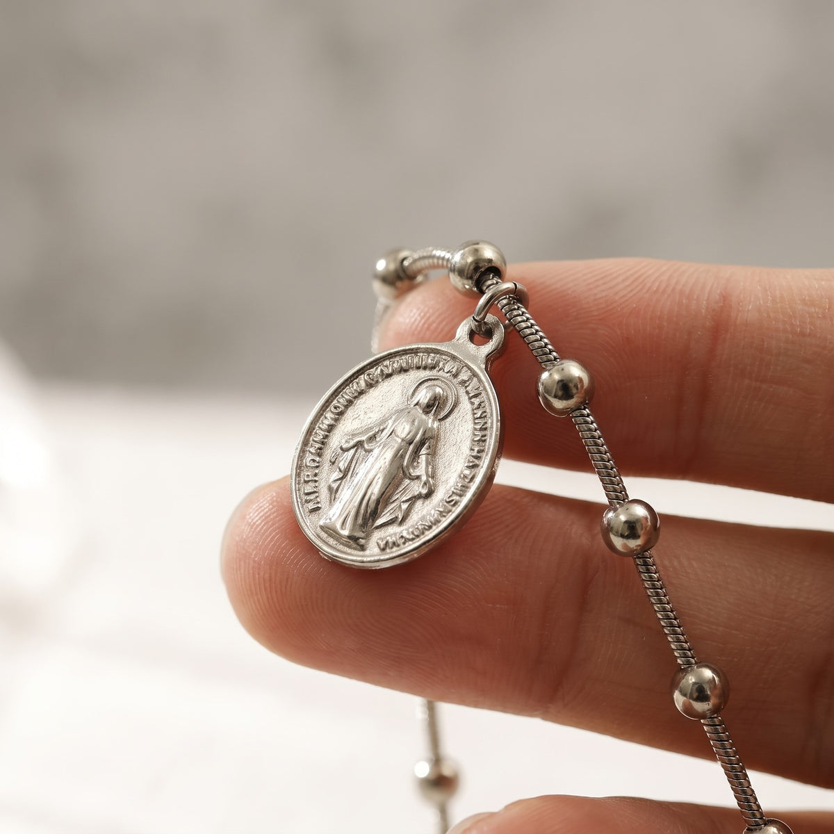 18k Vintage Religious Charm Bracelet