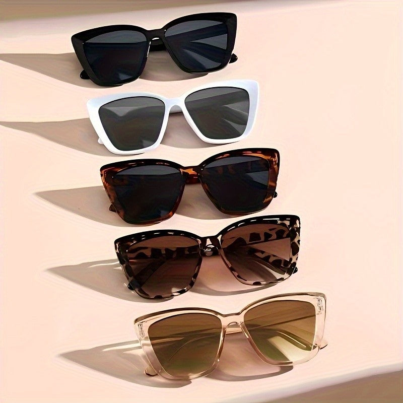 5pc Classy Square Frame Sunglasses Set