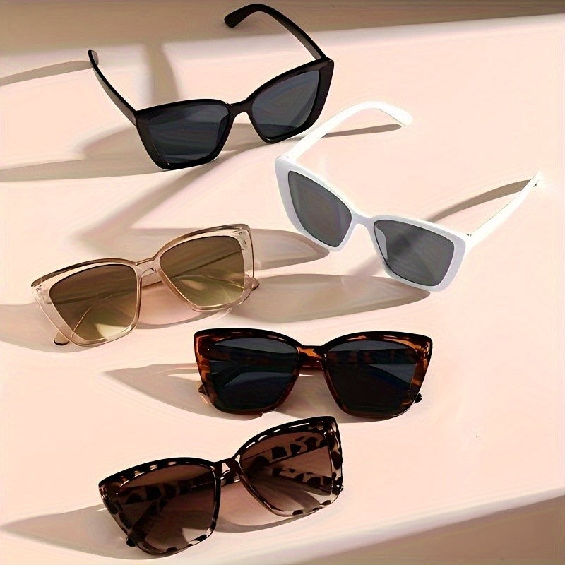 5pc Classy Square Frame Sunglasses Set