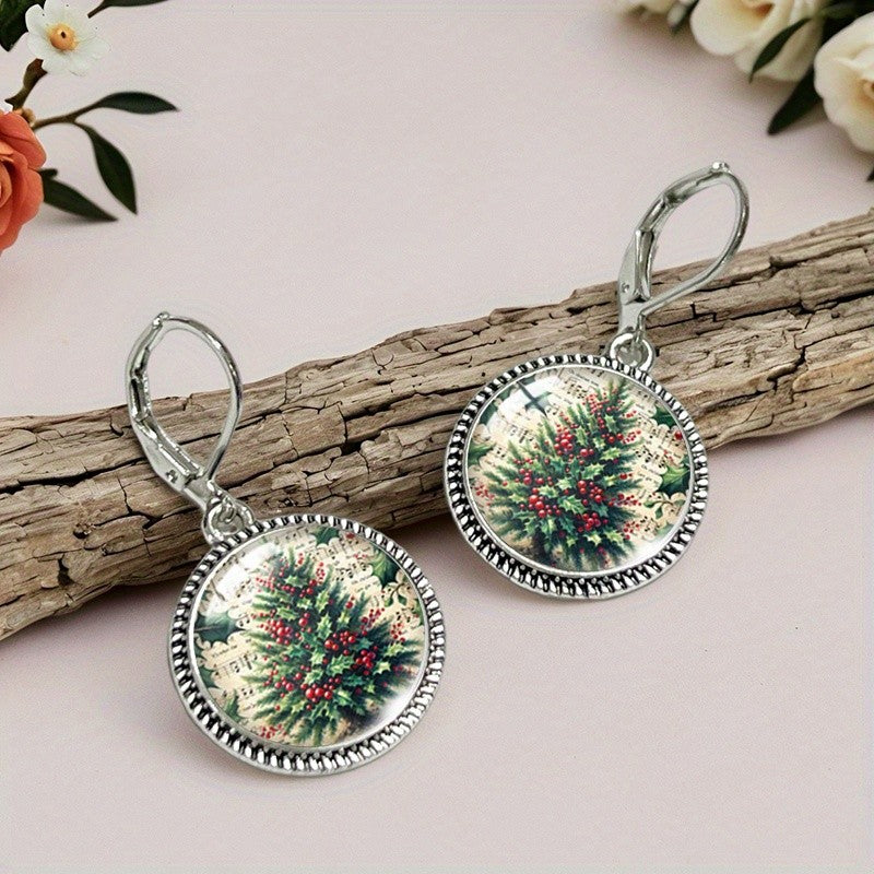 Vintage Inspired Holly Berry Earrings