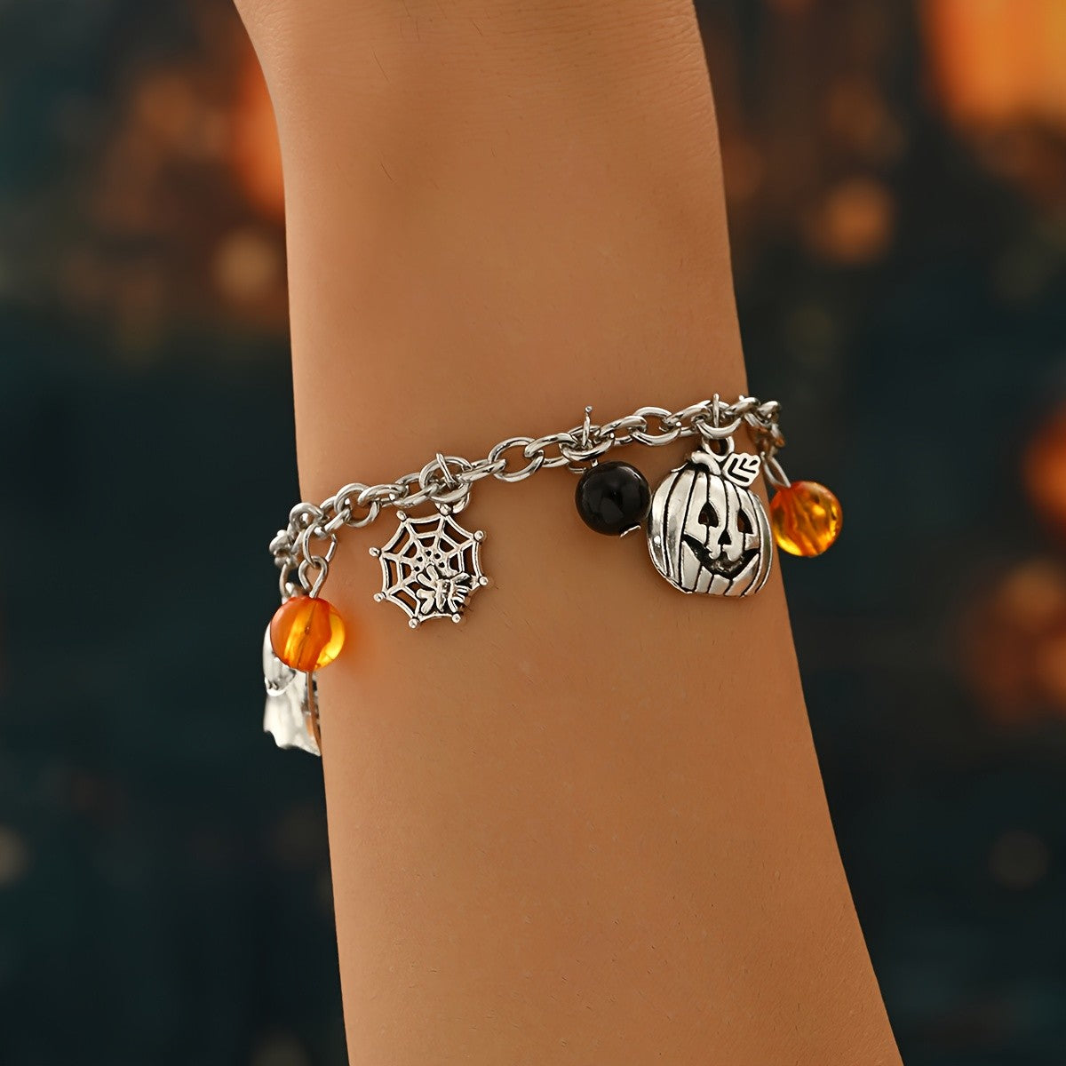 Punk Halloween Charm Bracelet