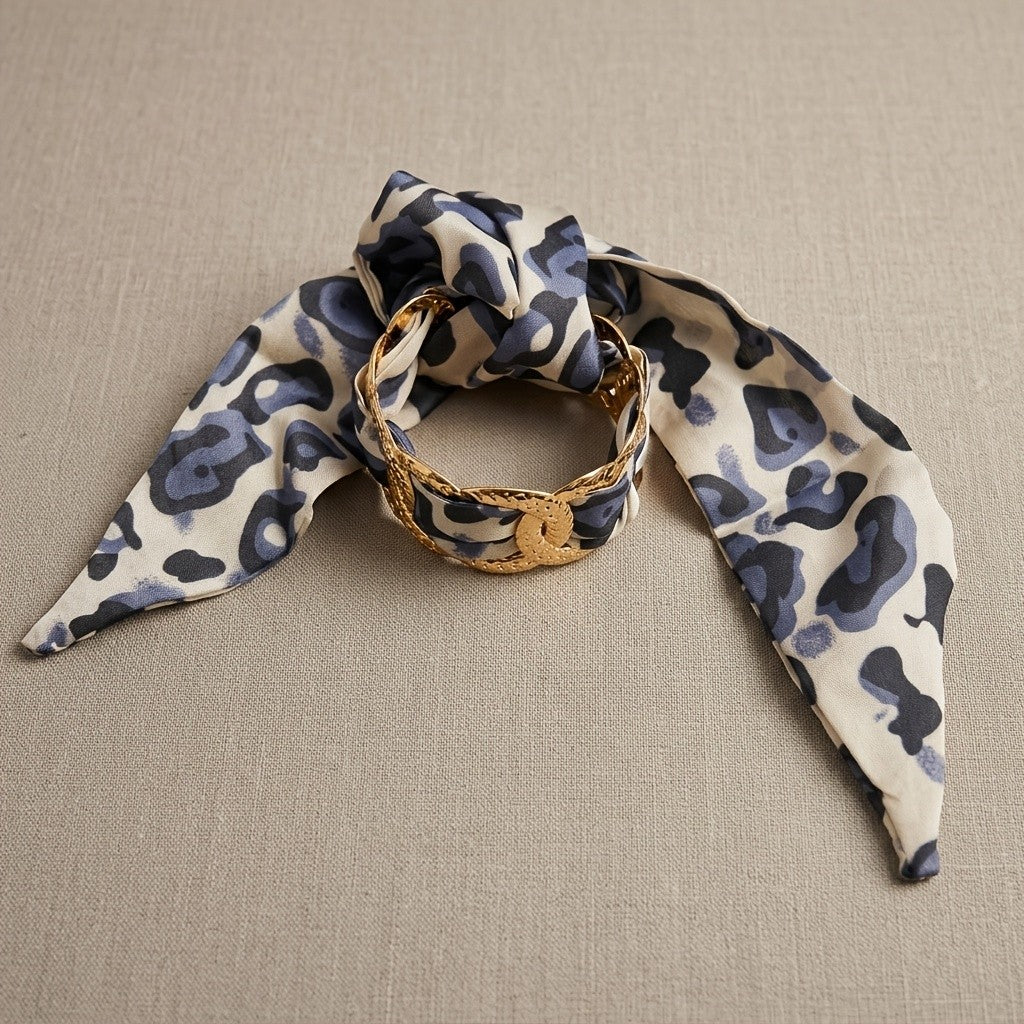 Elegant Leopard Print Chain Bracelet