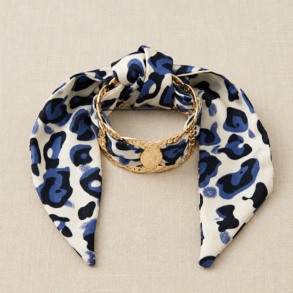 Elegant Leopard Print Chain Bracelet