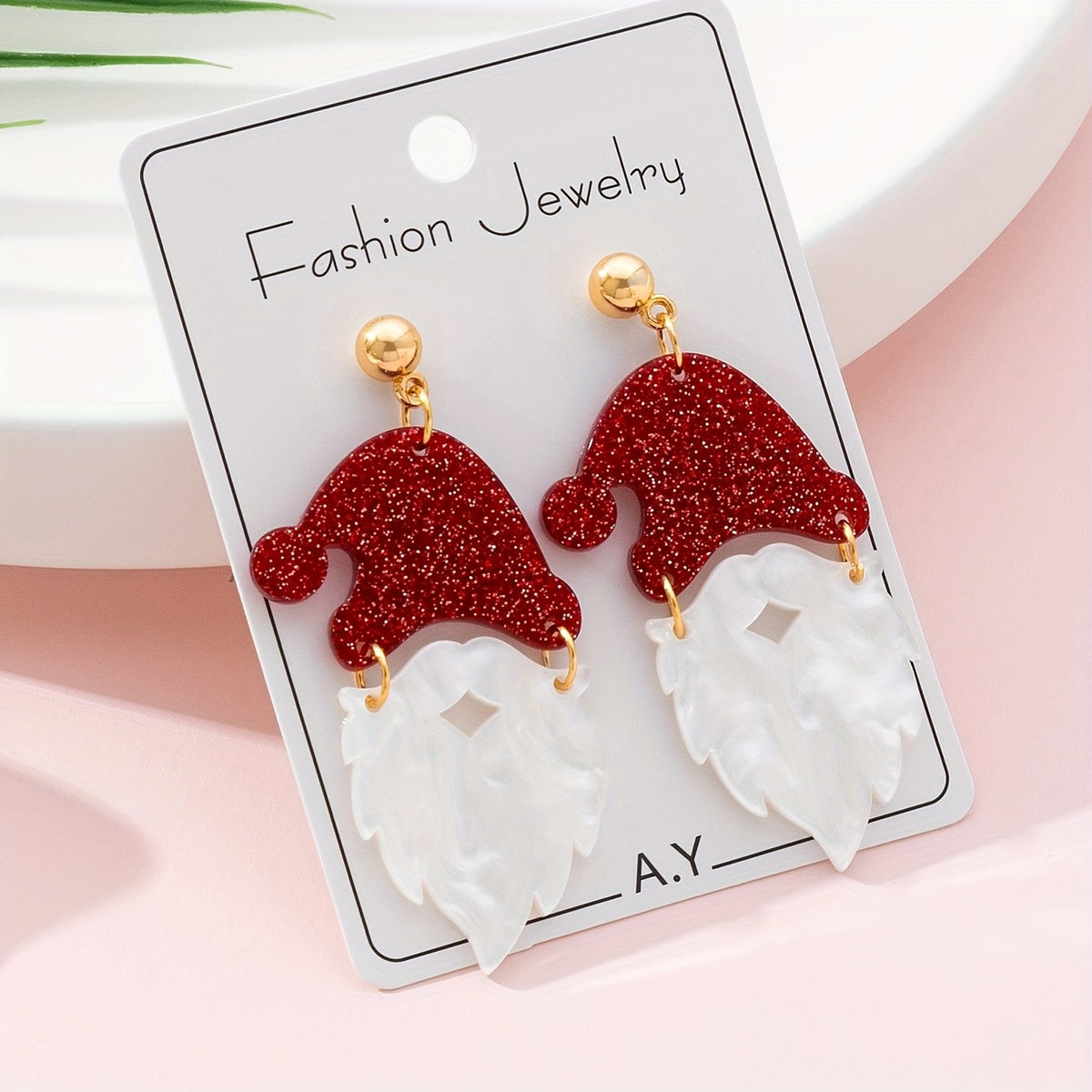 Cute Santa Claus Dangle Earrings