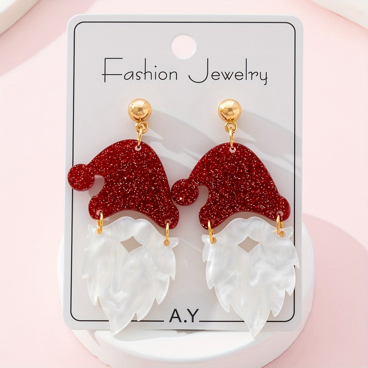 Cute Santa Claus Dangle Earrings
