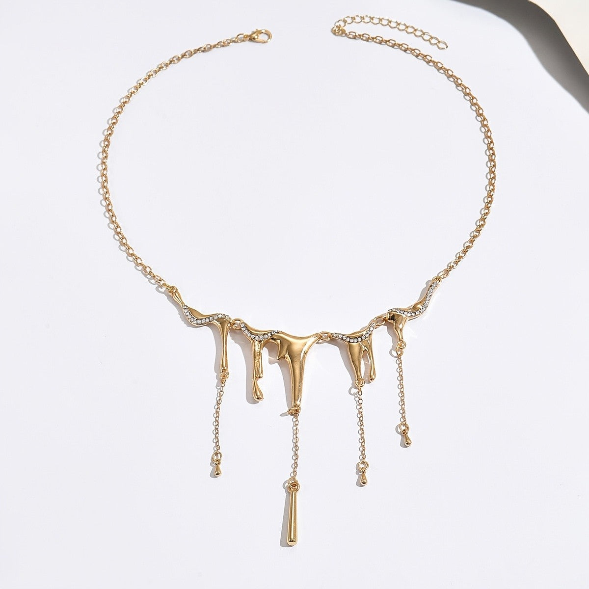 Elegant Geometric Tassel Necklace