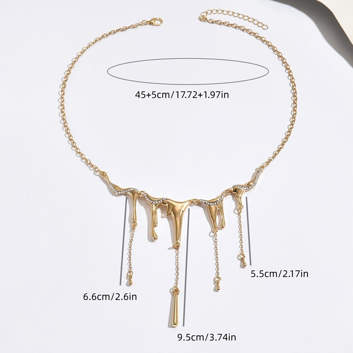 Elegant Geometric Tassel Necklace