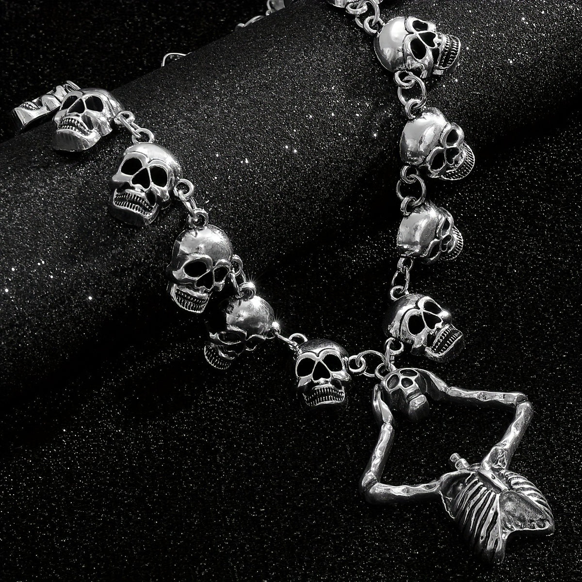 Gothic Skull Skeleton Necklace