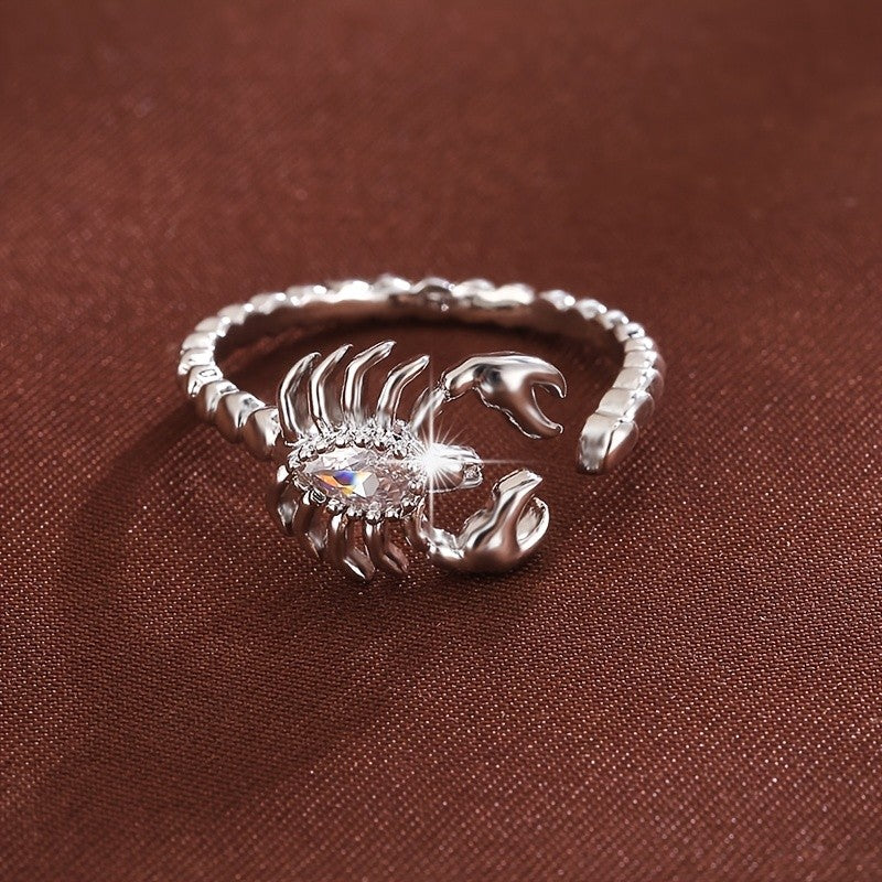 Gothic Scorpion Zirconia Ring