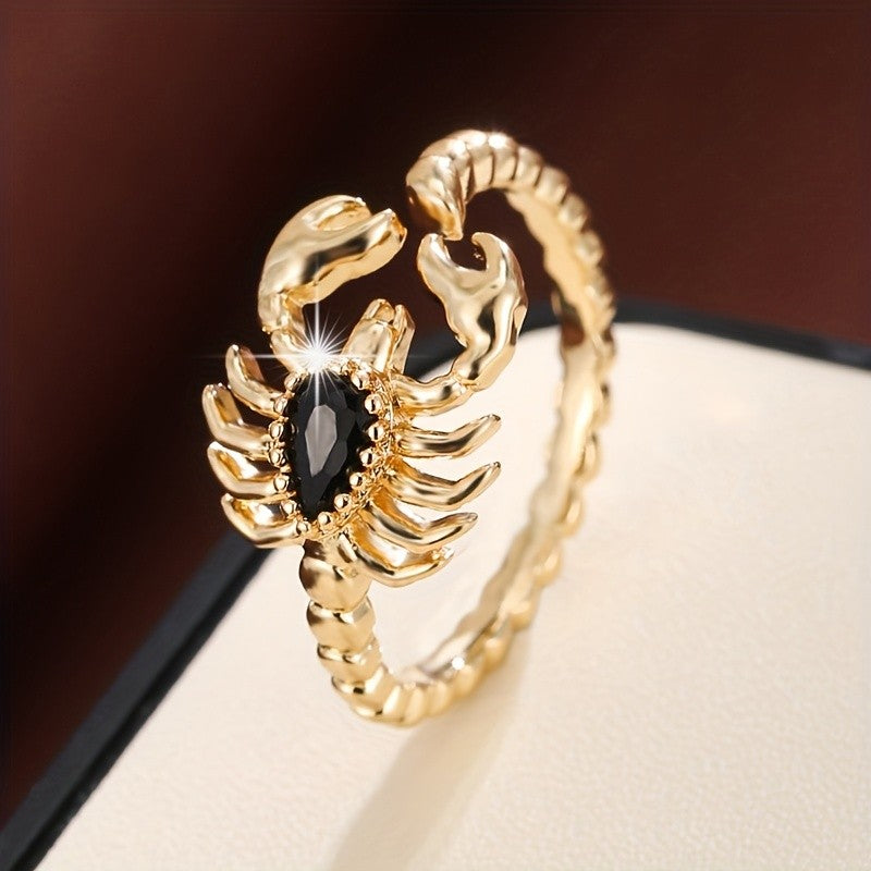 Gothic Scorpion Zirconia Ring