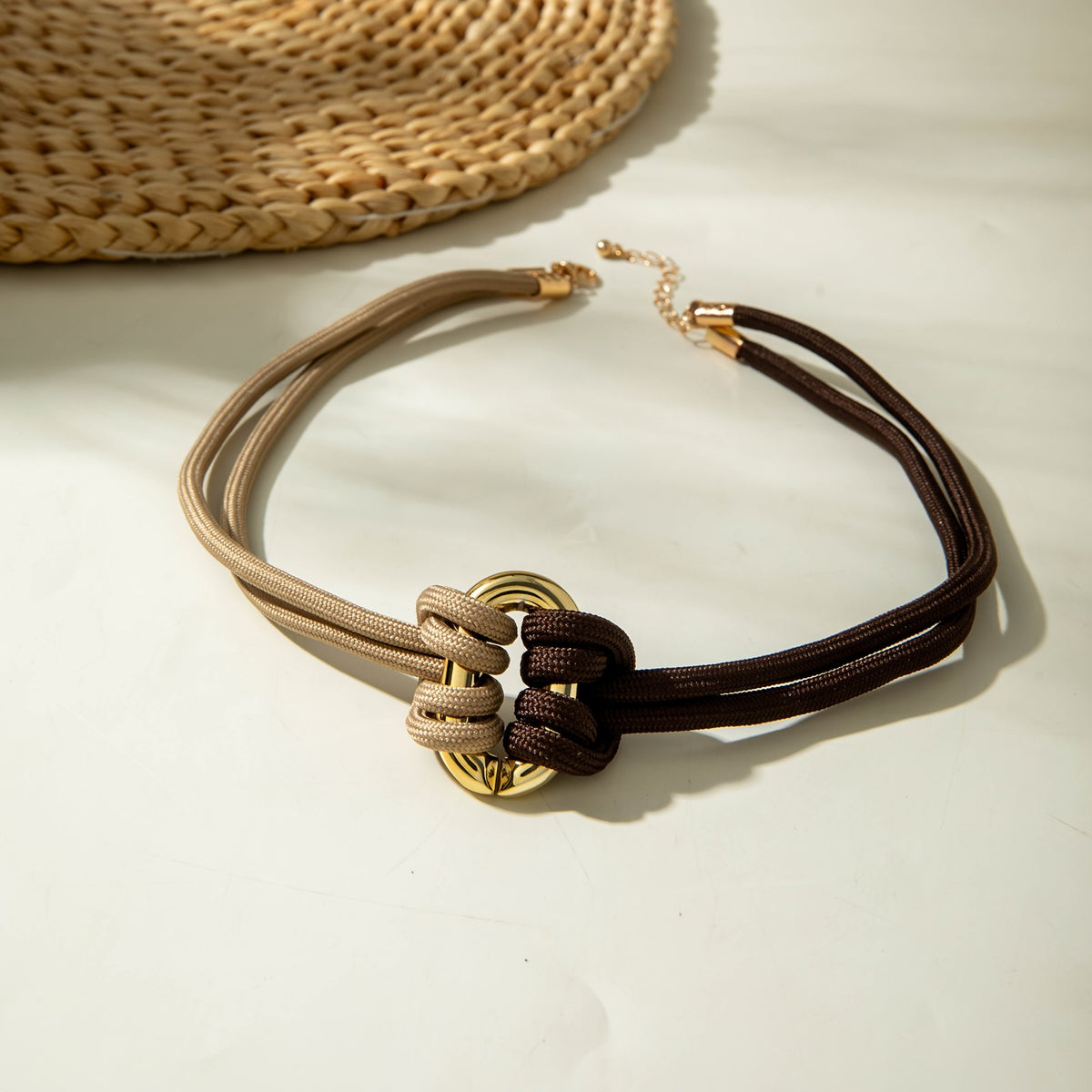 Vintage Braided Knot Choker Necklace